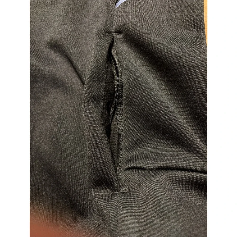 Woman's Champion C9 Hooded Waffle Fleece Lined Athletic Jacket Medium Black/Teal